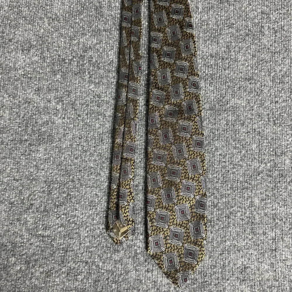 Vintage Talbot Studio Tie Mens Geometric Multicolor Robert Talbot Necktie - Picture 2 of 10